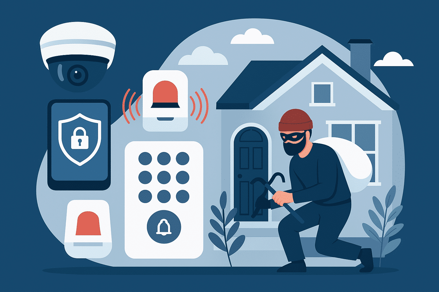 جلوگیری از سرقت اماکن راه‌های جلوگیری از سرقت منزل، دزدگیر برای خانه، افزایش امنیت ساختمان، دوربین ضد سرقت، پیشگیری از دزدی