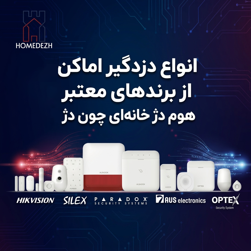 انواع دزدگیر اماکن از برندهای معتبر در هوم دژ